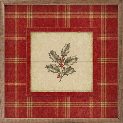 Cranberry Plaid Holly