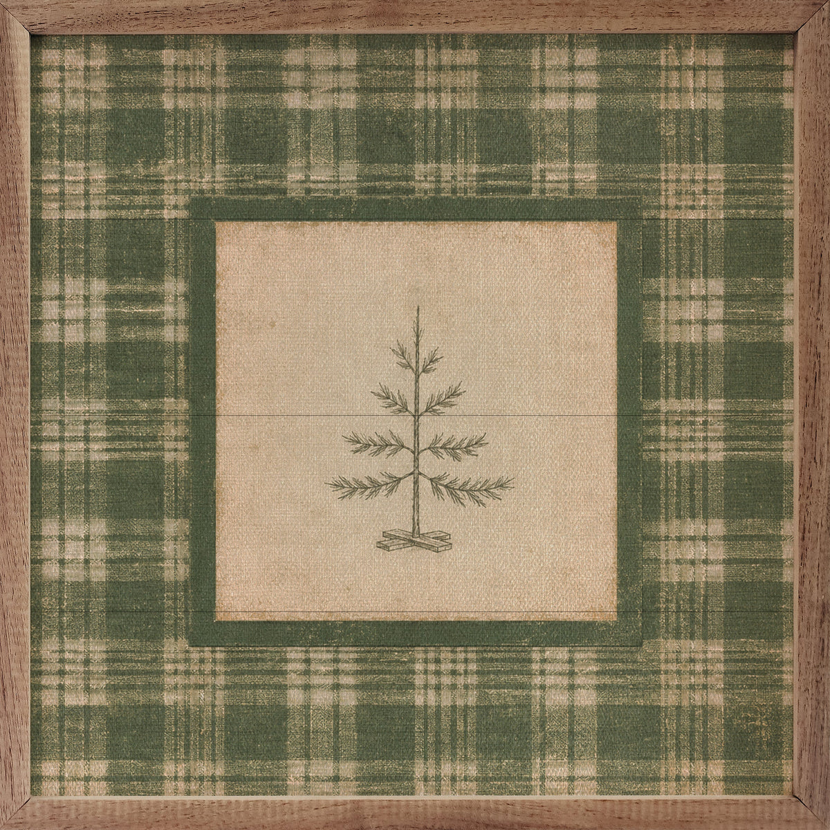 Evergreen Plaid Tree