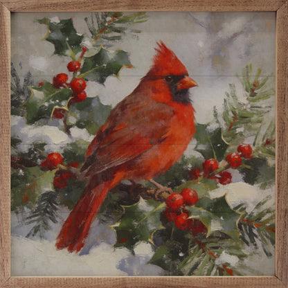 Winter Cardinal Branch