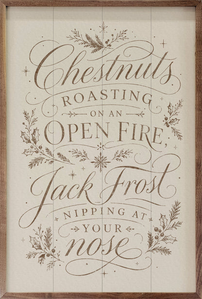 Chestnuts Roasting Typography