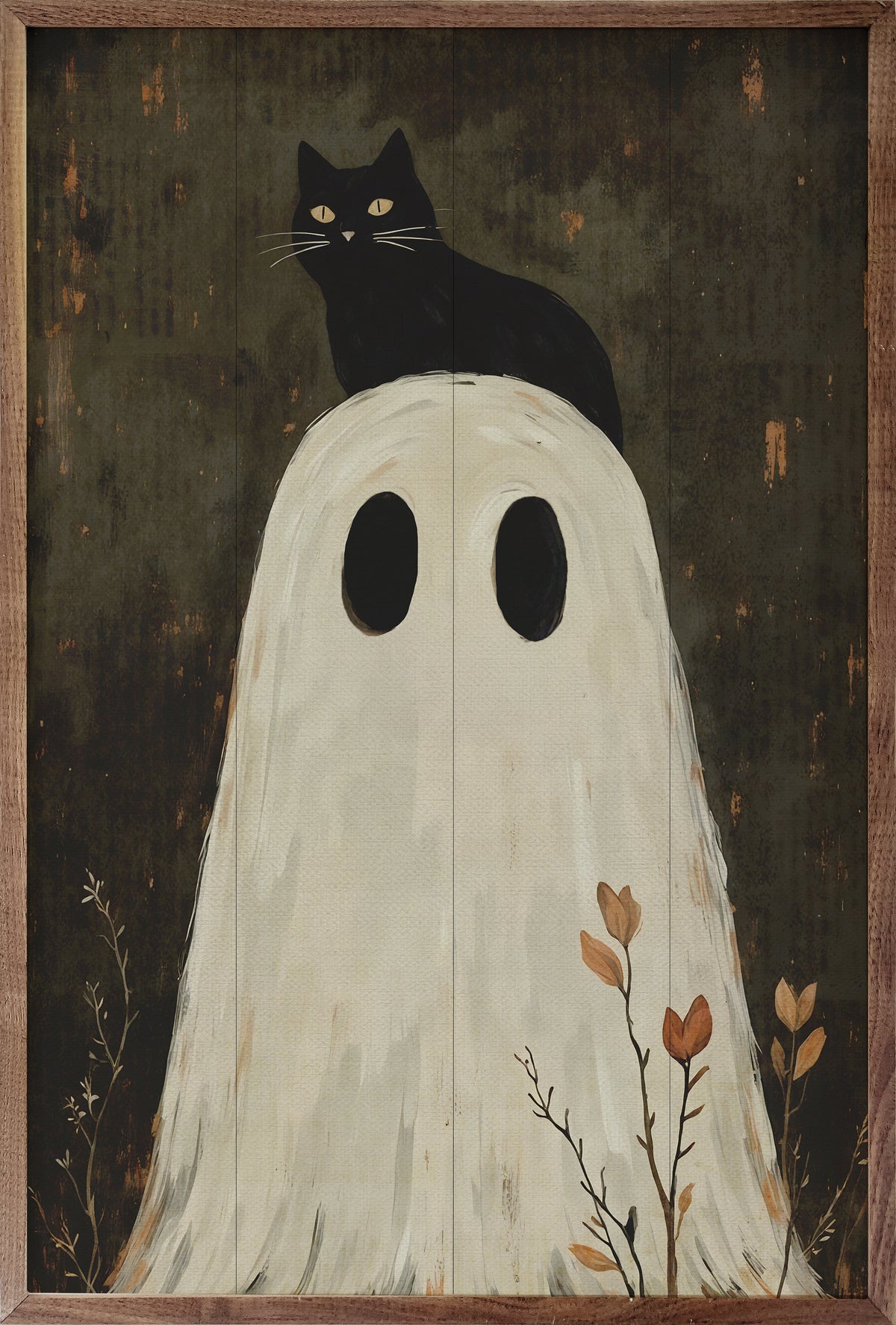 Ghost With Cat On Head
