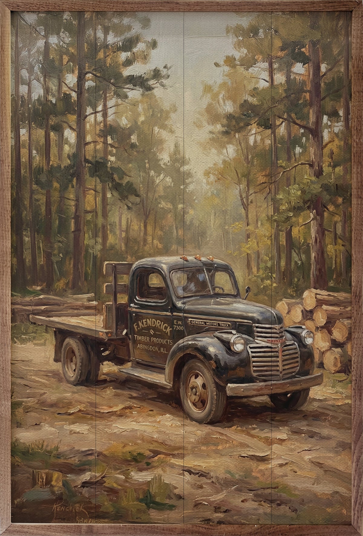 Kendrick Truck Woodland Lumber Pile