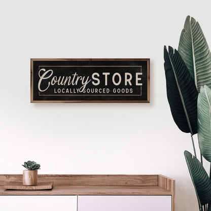 Country Store Locally Sourced Goods Border