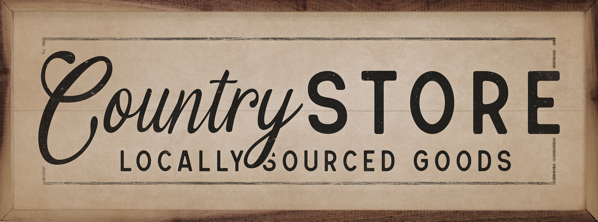Country Store Locally Sourced Goods Border