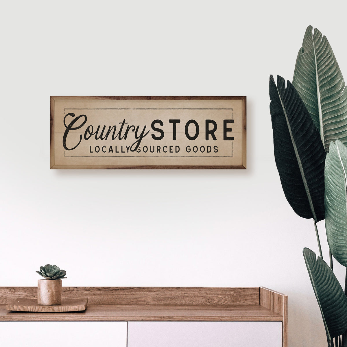 Country Store Locally Sourced Goods Border