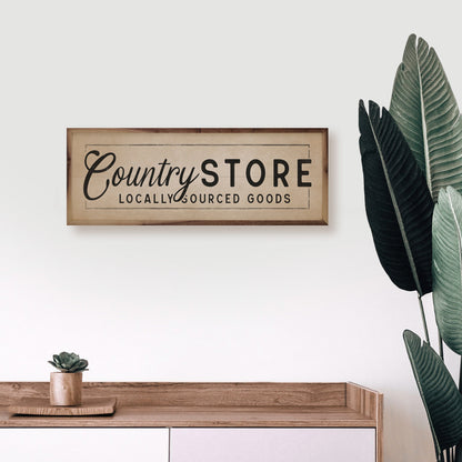 Country Store Locally Sourced Goods Border