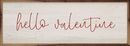 Pink Hello Valentine Whitewash