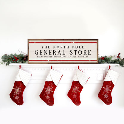 The North Pole General Store  Stripe White