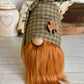 Country plaid red beard fabric gnome