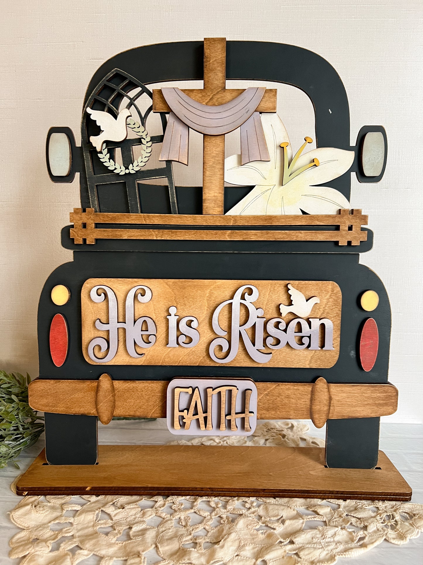 Religious Easter- ADD ON for interchangeable Rustic Truck - DIY HOME KIT - NO PAINTS