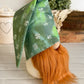 Green Shimmer shamrock fabric gnome