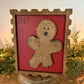 OH SNAP! Christmas Gingerbread 3D postage stamp wood sign