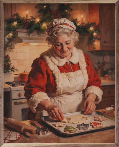 Mrs Claus Making Cookies