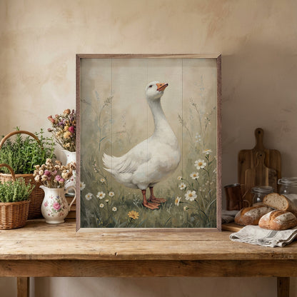 Goose In Meadow