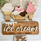 Ice Cream Cones  - ADD ON for Interchangeable Rustic Truck - DIY HOME KIT - NO PAINT INCLUDED