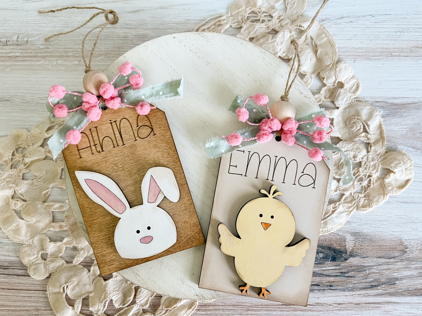 Personalized Easter Basket Tags - FINISHED PRODUCT