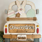 Easter Bunny & Eggs- ADD ON for interchangeable Rustic Truck - DIY HOME KIT - NO PAINTS