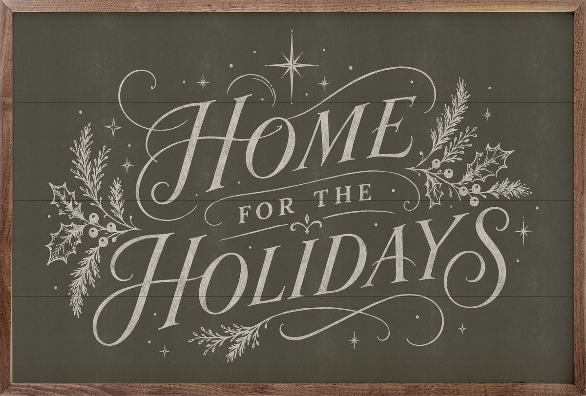 Home For The Holidays Typography