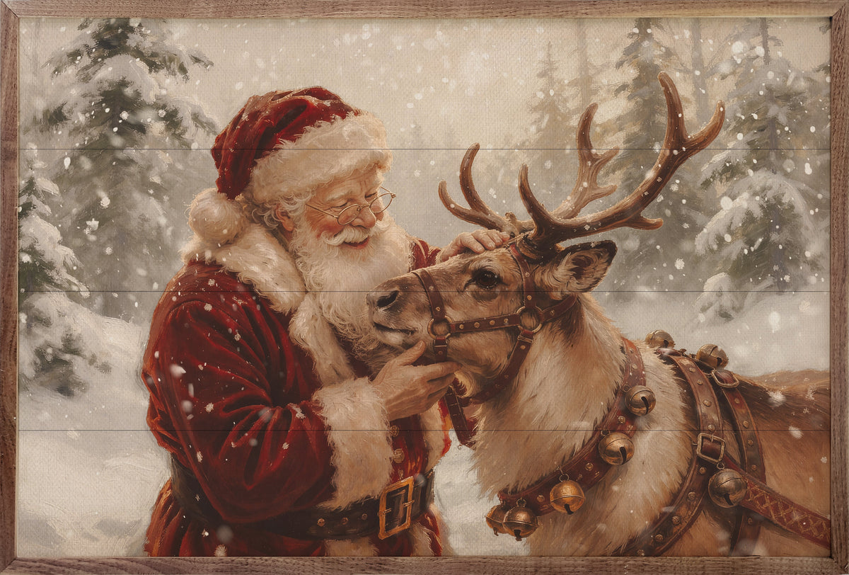 Santa And His Reindeer