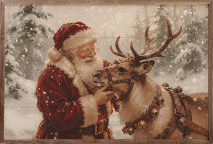 Santa And His Reindeer