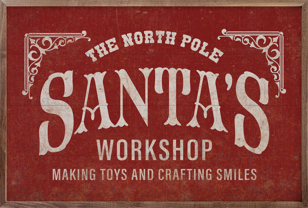 Santa's Workshop Making Toys Red