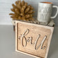 Neutral FALL Subway Framed 3D Wood Sign