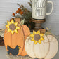 Pumpkin Duo with Crow - DIY Kit - Wood Blank Only - No Paints Included