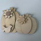 Pumpkin Duo with Crow - DIY Kit - Wood Blank Only - No Paints Included