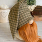 Country plaid red beard fabric gnome