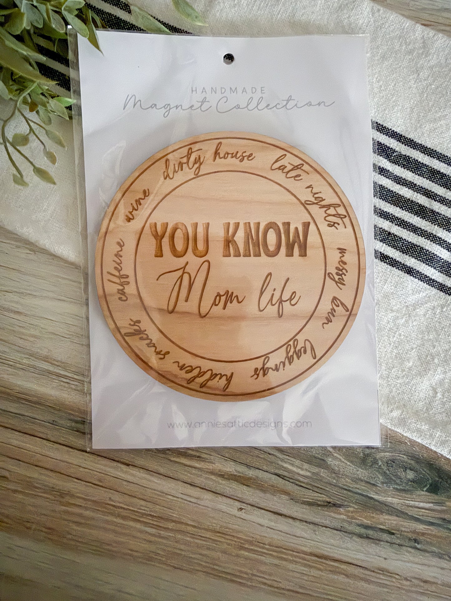 Mom life kitchen magnet