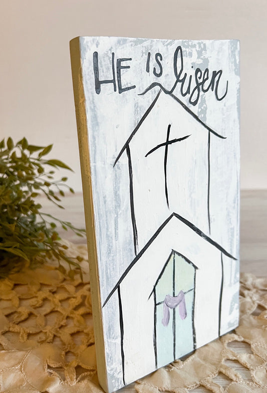 Religious Easter Hand painted Sign