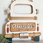 Rustic Personalized Interchangeable Truck Door Hanger - FINISHED PRODUCT