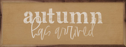 Autumn Has Arrived