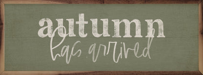 Autumn Has Arrived