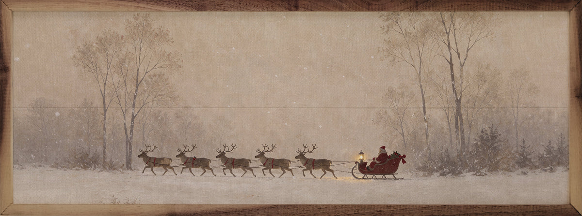 Sleigh Across The Winter Meadow