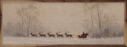 Sleigh Across The Winter Meadow
