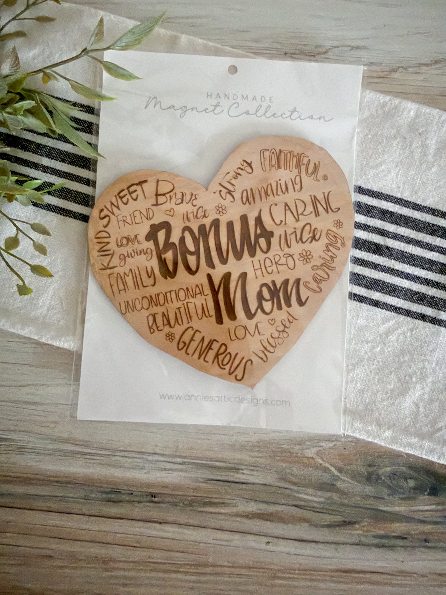 Bonus Mom Kitchen Magnet