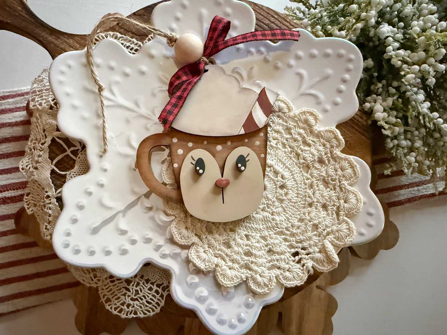 Reindeer Mug Christmas Ornament