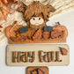 Highland Cow Fall Leaves - ADD ON for Interchangeable Rustic Truck/ Basket - FINISHED PRODUCT