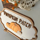 Pumpkin Patch 3D Wooden Sign