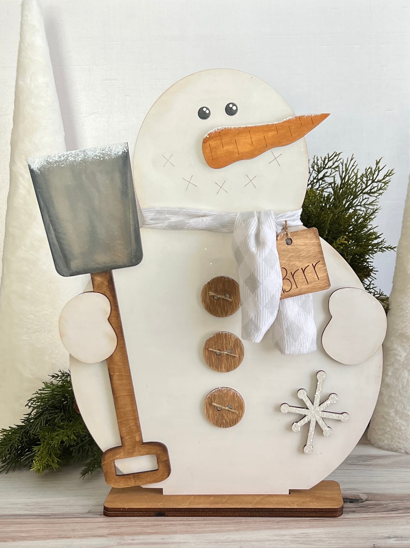 Mr. Brrr Winter Snowman Shelf Sitter - FINISHED PRODUCT