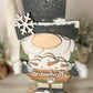 Snowball Winter Gnome - DIY Kit - Wood Blank - NO PAINT Included