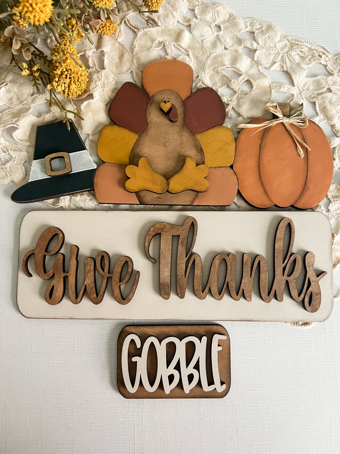 Give Thanks Turkey- ADD ON for Interchangeable Rustic Truck - DIY HOME KIT - NO PAINT INCLUDED