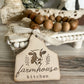 Farmhouse Kitchen Wood Bead Garland