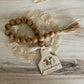 Farmhouse Kitchen Wood Bead Garland