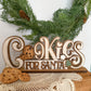 Cookies for Santa 3D wooden shelf sitter - FINISHED PRODUCT