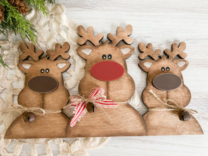 Reindeer - Dashing Through Snow - ADD ON for Interchangeable Rustic Truck/Basket - FINISHED PRODUCT