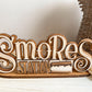S’MORES 3D Wood Shelf Sitter