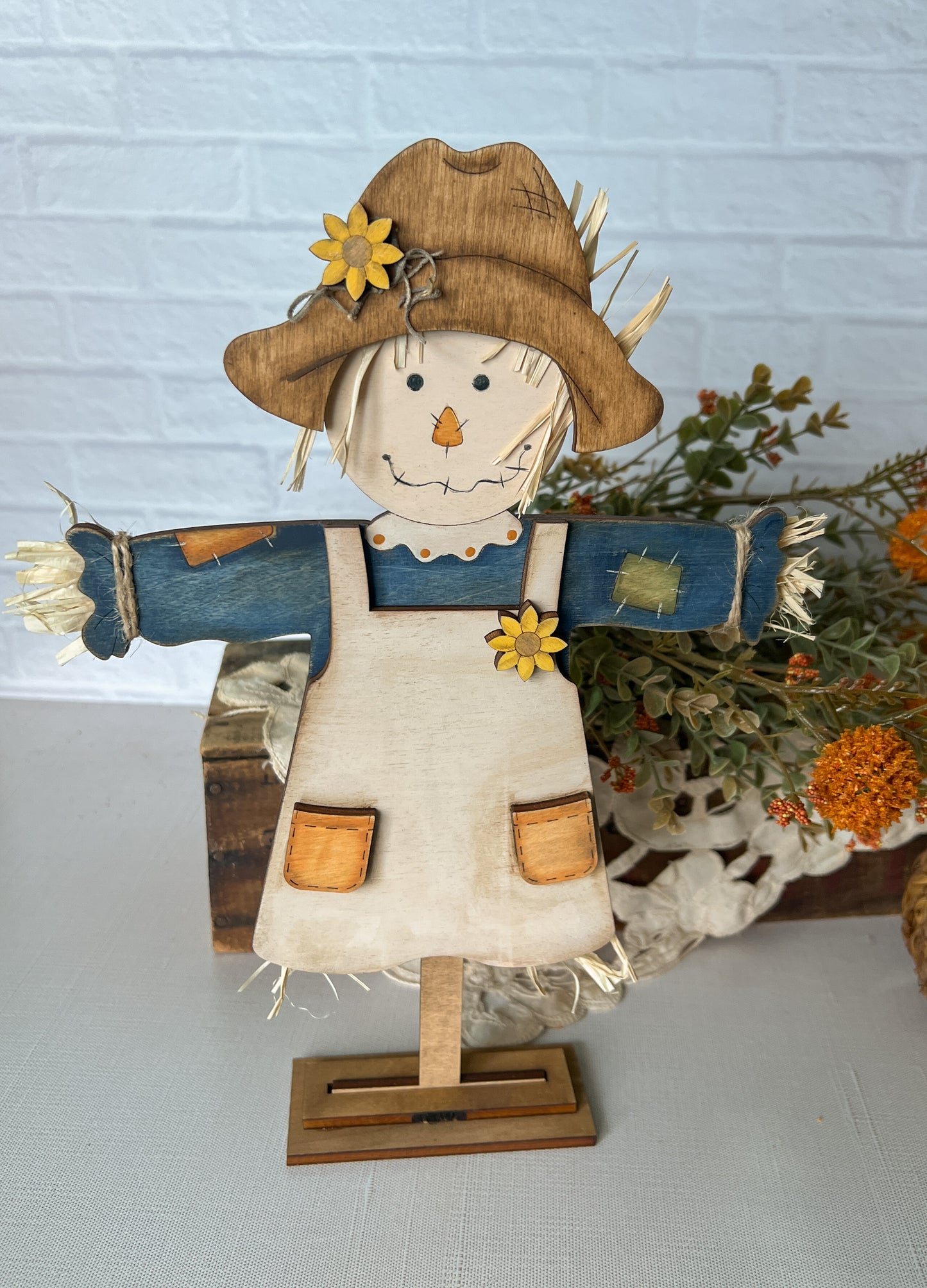 Fall scarecrows