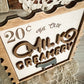 The Olde Milk & Creamery Postage Stamp 3D Sign